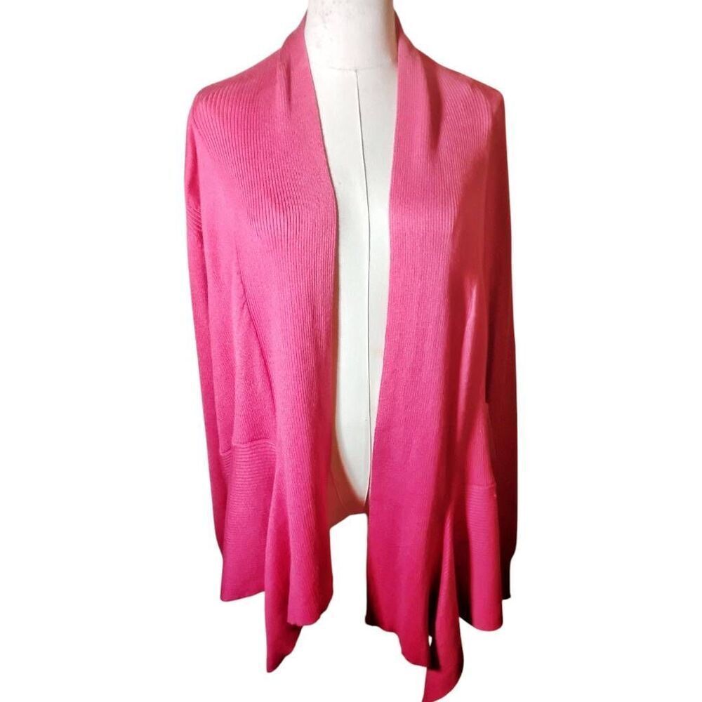 89th & Madison Plus Size Pink Open‎ Front Cardigan Size 2X NWT